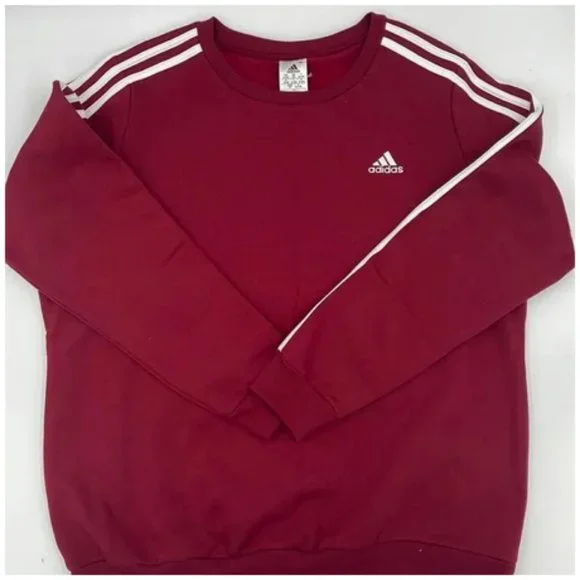 New ADIDAS Plus Size Essentials 3-Stripes Fleece Sweatshirt - Picture 5 of 9